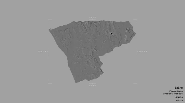 Територія Заїру Провінції Ангола Ізольована Твердому Тлі Геотермальному Обмежувальному Ящику — стокове фото