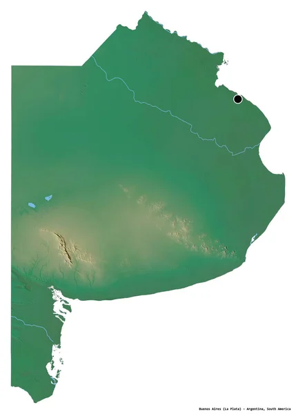 Form Von Buenos Aires Provinz Von Argentinien Mit Seiner Hauptstadt — Stockfoto