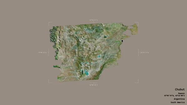 Chubut Bölgesi Arjantin Katı Bir Arka Planda Izole Edilmiş Bir — Stok fotoğraf