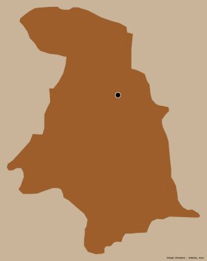 Kotayk, Ermenistan 'ın başkenti Kotayk' ın katı renk arkaplanı ile izole edilmiştir. Desenli dokuların bileşimi. 3B görüntüleme