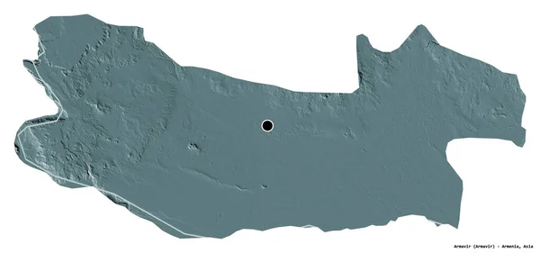 Tvar Armaviru Provincie Arménie Hlavním Městem Izolovaným Bílém Pozadí Barevná — Stock fotografie