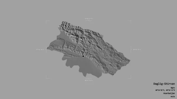 Gebiet Daglig Schirvan Region Aserbaidschan Isoliert Auf Einem Soliden Hintergrund — Stockfoto