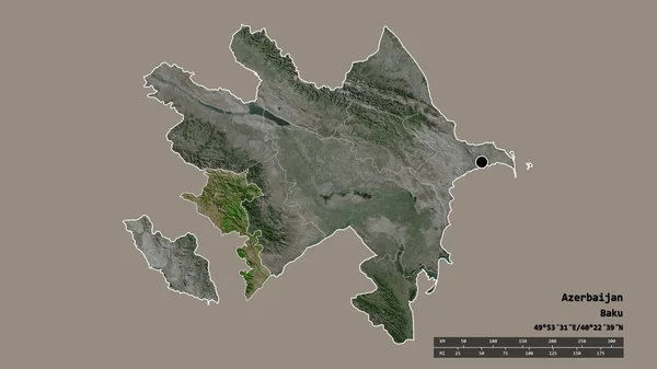 수도인 아제르바이잔의 형태와 바자르 지역이 있었다 라벨이요 렌더링 — 스톡 사진