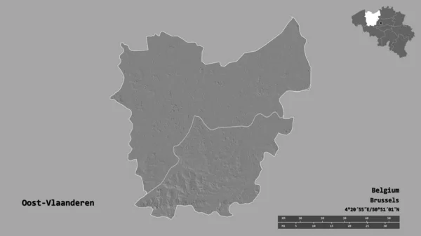 Belçika Nın Oost Vlaanderen Bölgesinin Başkenti Sağlam Bir Zemin Üzerinde — Stok fotoğraf