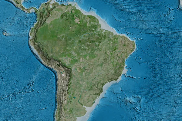 Utvidgat Område Brasilien Satellitbilder Rendering — Stockfoto