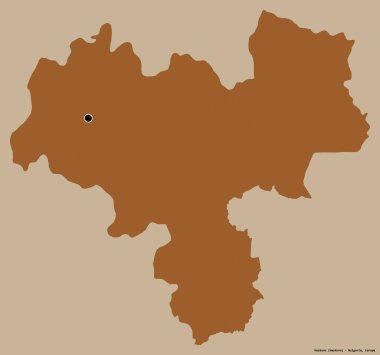 Bulgaristan 'ın Haskovo ili, başkenti sağlam bir renk zeminine sahip. Desenli dokuların bileşimi. 3B görüntüleme