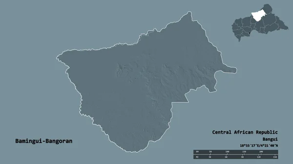 Forma Bamingui Bangoran Prefeitura República Centro Africana Com Sua Capital — Fotografia de Stock