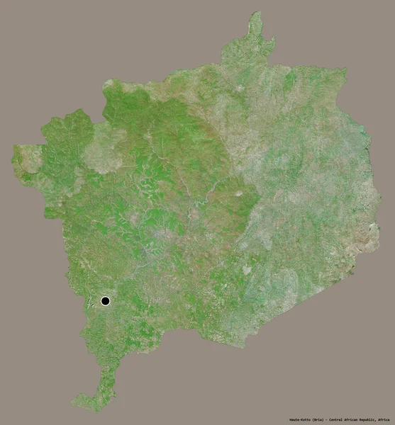 Forme Haute Kotto Préfecture République Centrafricaine Avec Capitale Isolée Sur — Photo
