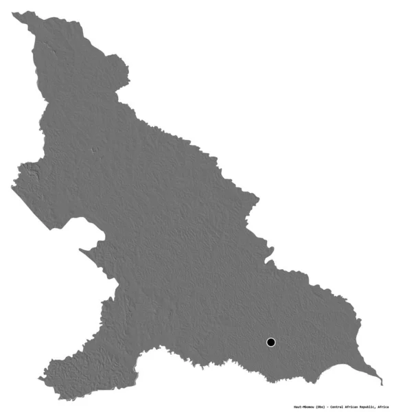 Formen För Haut Mbomou Regionen Centralafrikanska Republiken Med Dess Huvudstad — Stockfoto