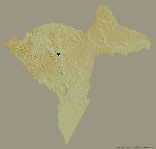 Forma Sangha Mbaere Prefectura Económica República Centroafricana Con Capital Aislada —  Fotos de Stock