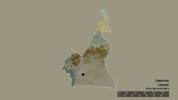 Vyprahlý Tvar Kamerunu Hlavním Městem Hlavní Regionální Divizí Oddělenou Extrémně — Stock fotografie