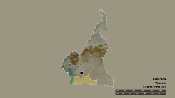 Vyprahlý Tvar Kamerunu Hlavním Městem Hlavní Regionální Divizí Oddělenou Oblastí — Stock fotografie