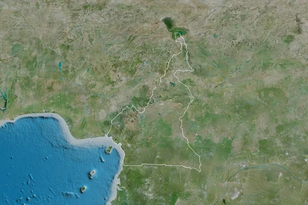 Εκτεταμένη Περιοχή Του Καμερούν Δορυφορικές Εικόνες Απόδοση — Φωτογραφία Αρχείου
