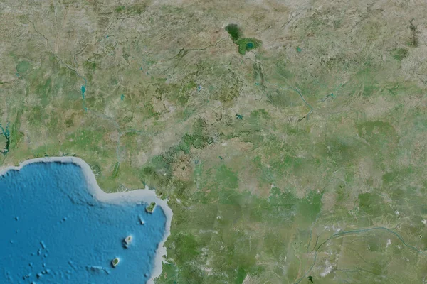 Εκτεταμένη Περιοχή Καμερούν Δορυφορικές Εικόνες Απόδοση — Φωτογραφία Αρχείου