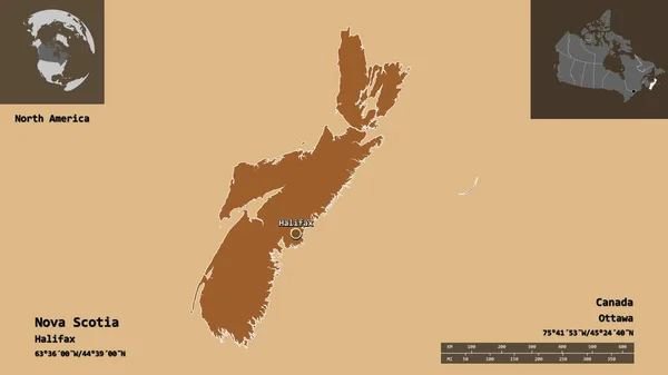 노바스코샤 Nova Scotia 캐나다의 Province Canada 그리고 주도이다 거리의 예고편 — 스톡 사진