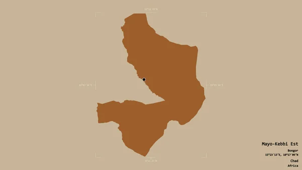 Gebiet Von Mayo Kebbi Est Region Tschad Isoliert Auf Einem — Stockfoto