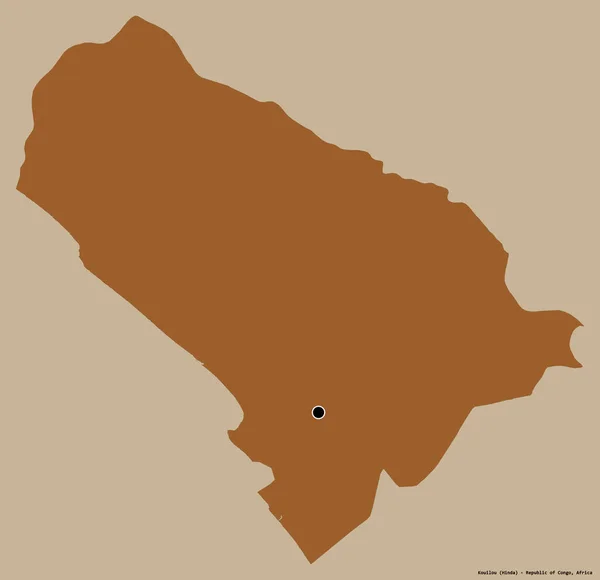 Σχήμα Kouilou Περιοχή Της Δημοκρατίας Του Κονγκό Την Πρωτεύουσα Της — Φωτογραφία Αρχείου