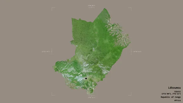 Zona Lekoumou Región República Del Congo Aislada Sobre Fondo Sólido —  Fotos de Stock