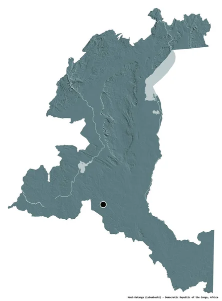 Форма Хаут Катанга Провінція Демократична Республіка Конго Столицею Ізольованою Білому — стокове фото