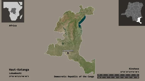 Forma Haut Katanga Província República Democrática Congo Sua Capital Escala — Fotografia de Stock