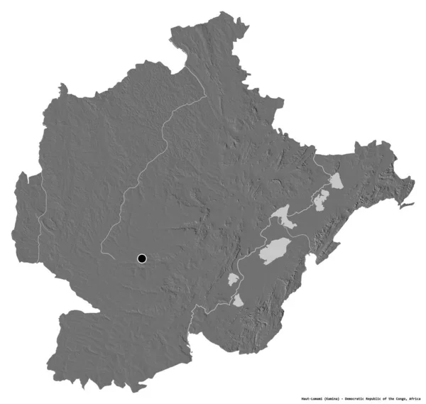 Gestalt Von Haut Lomami Provinz Der Demokratischen Republik Kongo Mit — Stockfoto