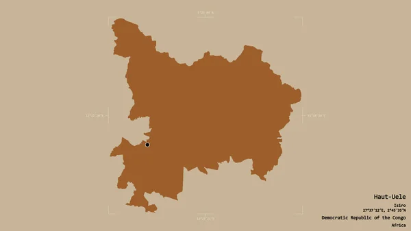 Район Верхнего Уэле Провинция Демократической Республики Конго Изолирован Твердом Фоне — стоковое фото
