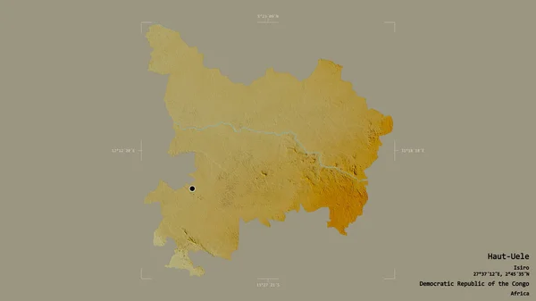 Район Верхнего Уэле Провинция Демократической Республики Конго Изолирован Твердом Фоне — стоковое фото