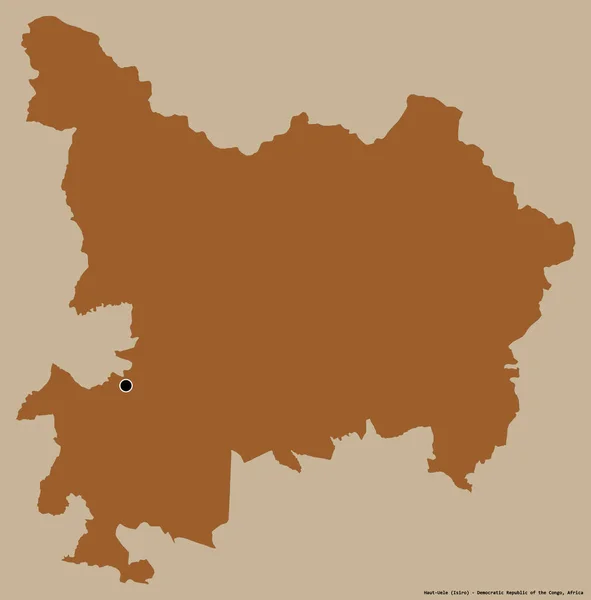 Form Haut Uele Provinsen Demokratiska Republiken Kongo Med Dess Huvudstad — Stockfoto