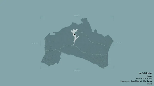 Район Май Ндомбе Провинция Демократической Республики Конго Изолирован Твердом Фоне — стоковое фото