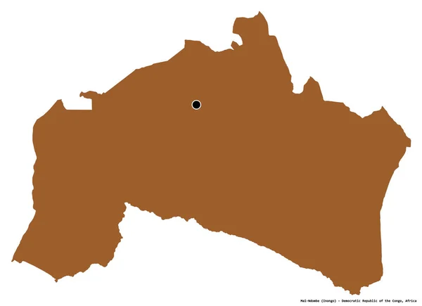 Форма Май Ндомбе Провінція Демократична Республіка Конго Столицею Ізольованою Білому — стокове фото