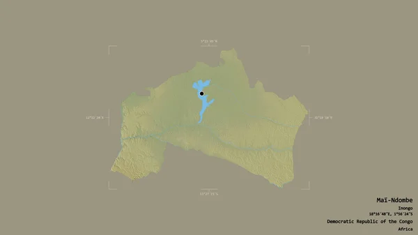 Територія Май Ндомбе Провінція Демократична Республіка Конго Ізольована Твердому Тлі — стокове фото
