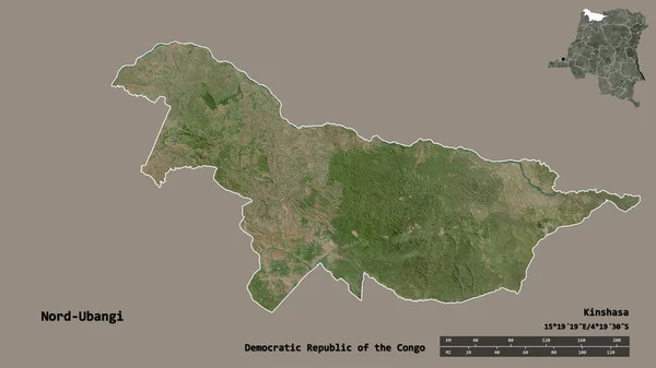 Vorm Van Nord Ubangi Provincie Van Democratische Republiek Congo Met — Stockfoto