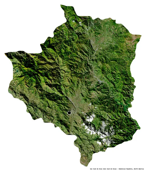 Forme San Jose Ocoa Province République Dominicaine Avec Capitale Isolée — Photo