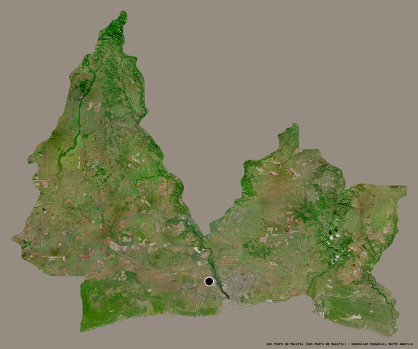 Form San Pedro Macoris Provinsen Dominikanska Republiken Med Sin Huvudstad — Stockfoto