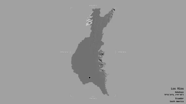 Район Лос Риос Провинция Эквадор Изолирован Твердом Фоне Геометрической Коробке — стоковое фото