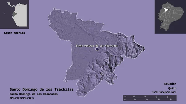 Форма Санто Домінго Лос Цахілас Провінції Еквадор Його Столиці Масштаб — стокове фото