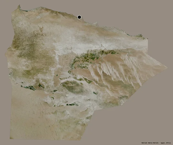 Форма Матруха Провинция Египет Своей Столицей Изолированы Прочном Цветном Фоне — стоковое фото