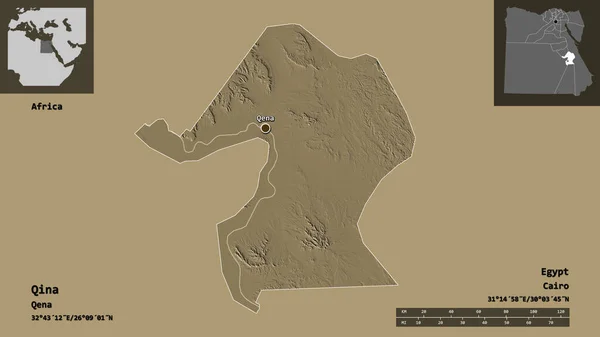 Σχήμα Της Κίνα Κυβερνήτου Της Αιγύπτου Και Της Πρωτεύουσάς Της — Φωτογραφία Αρχείου
