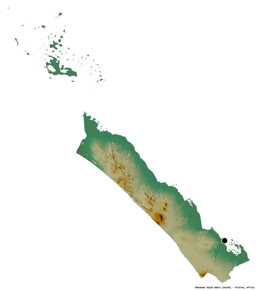 Form Von Debubawi Keyih Bahri Region Eritrea Mit Seiner Hauptstadt — Stockfoto