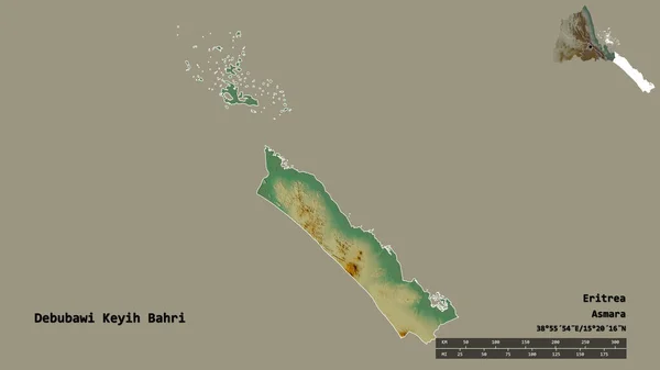 Vorm Van Debubawi Keyih Bahri Regio Van Eritrea Met Hoofdstad — Stockfoto