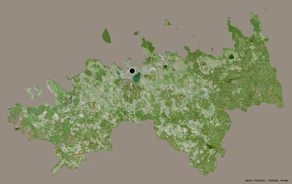 Tvar Harju Okres Estonsko Jeho Hlavním Městem Izolované Pevném Barevném — Stock fotografie