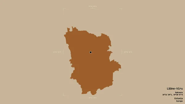 Gebiet Von Laane Viru Kreis Estland Isoliert Auf Einem Soliden — Stockfoto