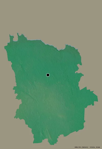 Σχήμα Του Laane Viru Κομητεία Της Εσθονίας Την Πρωτεύουσά Του — Φωτογραφία Αρχείου