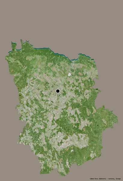 Forme Laane Viru Comté Estonie Avec Capitale Isolée Sur Fond — Photo