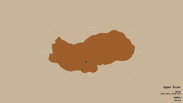 Територія Верхньої Річки Поділу Гамбії Ізольована Твердому Тлі Геотермальному Обмежувальному — стокове фото