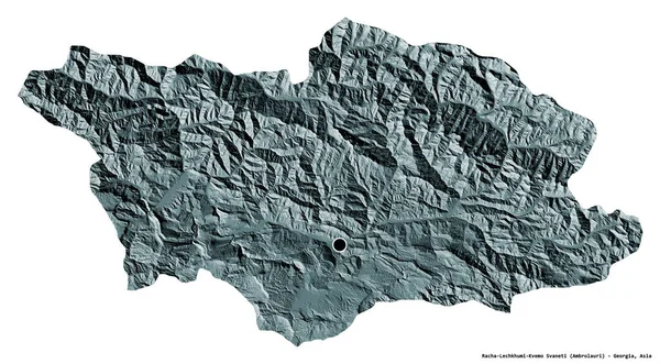 Form Racha Lechkhumi Kvemo Svaneti Regionen Georgien Med Huvudstaden Isolerad — Stockfoto