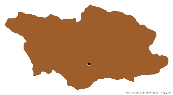 Forma Racha Lechkhumi Kvemo Svaneti Región Georgia Con Capital Aislada — Foto de Stock