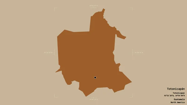Територія Тотонікапану Департаменту Гватемали Ізольована Твердому Тлі Геотермальному Обмежувальному Ящику — стокове фото