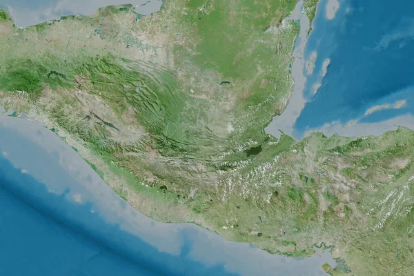 Área Alargada Guatemala Imagens Satélite Renderização — Fotografia de Stock