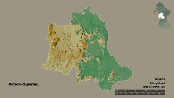 Vorm Van Potaro Siparuni Regio Van Guyana Met Als Hoofdstad — Stockfoto